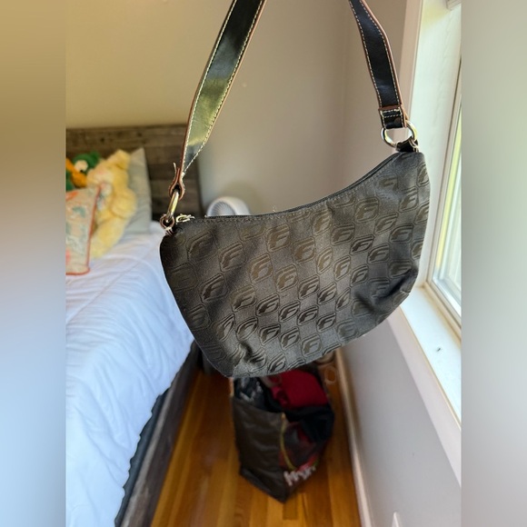 Vintage y2k Fubu The Collection Small Shoulder Bag with Leather Strap EUC - Picture 3 of 7